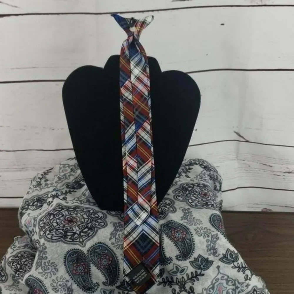 Red and Blue‎ Paid Boy’s Clip on tie